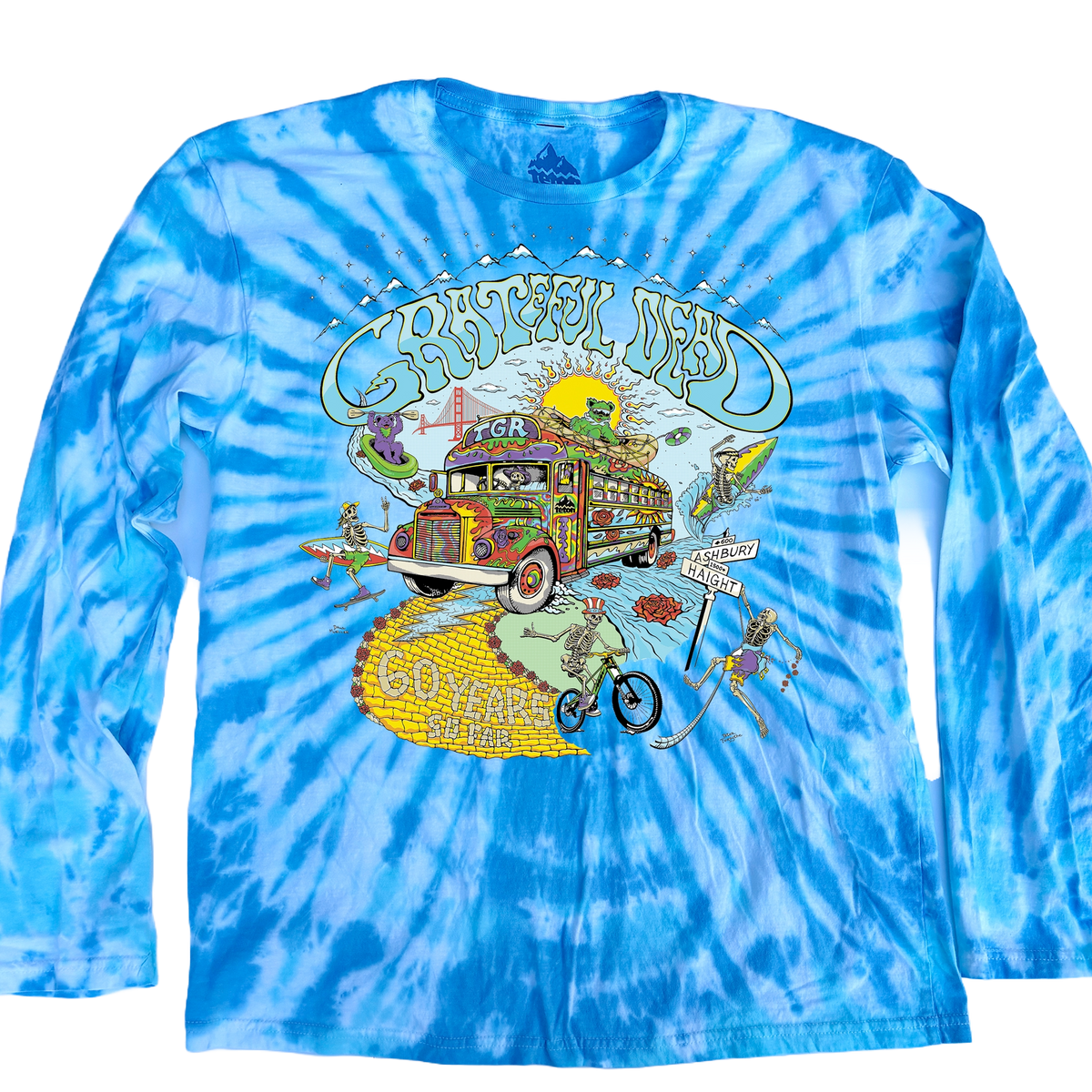 トップス Flower graffiti see-through tops(blue) FLOWER GRAFFITI SEE-THROUGH TOPS(BLUE) トップス Flower