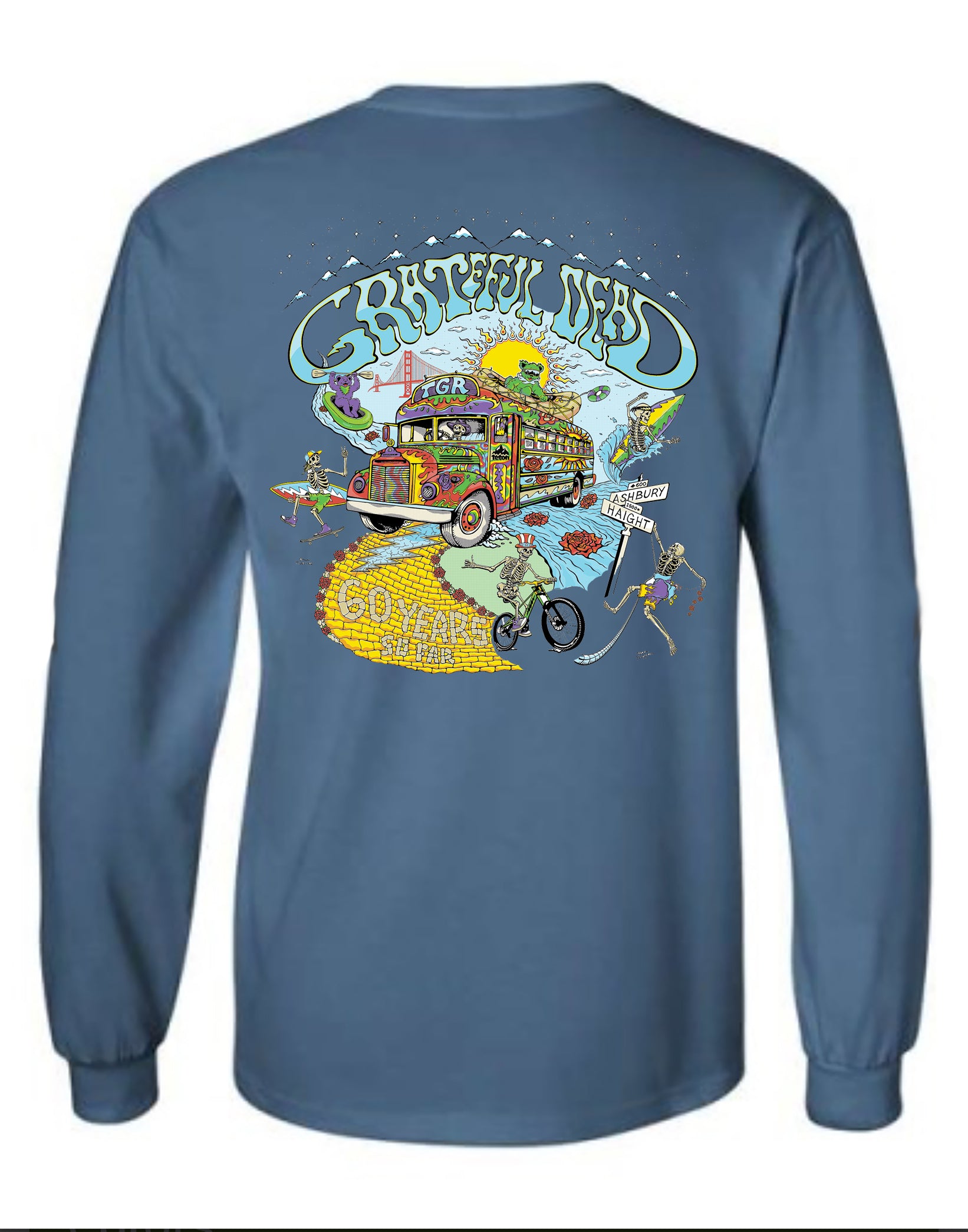 90’s GRATEFUL DEAD BORO t-shirt Vintage 1990 GRATEFUL DEAD Heads on Tour T Shirt Size XS-S