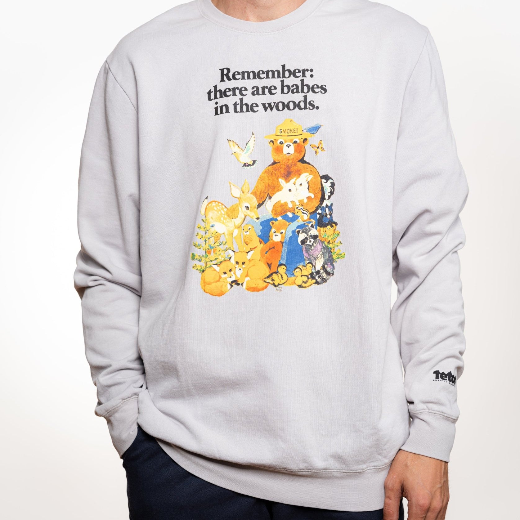 Smokey Bear x TGR Babes in the Woods Crewneck - Teton Gravity Research