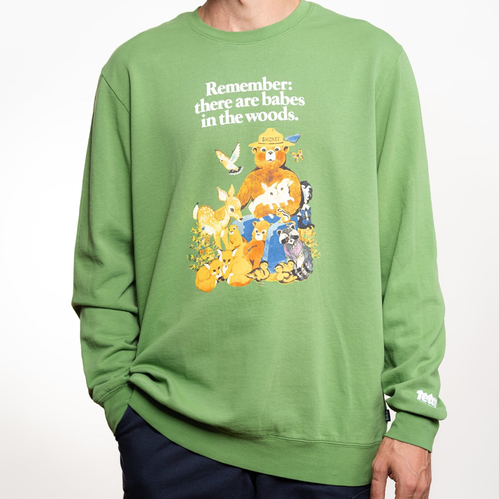Smokey Bear x TGR Babes in the Woods Crewneck - Teton Gravity Research