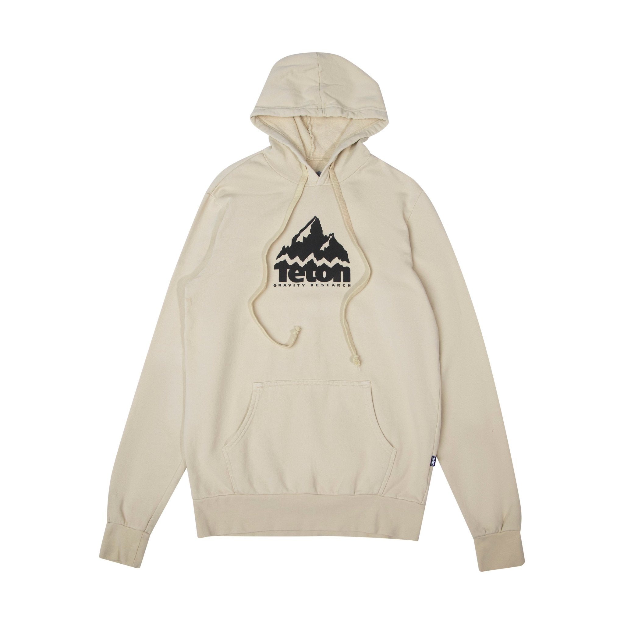 Grand Logo Hoodie 2.0 with the Teton Gravity Research black logo on chest. #color_off-white