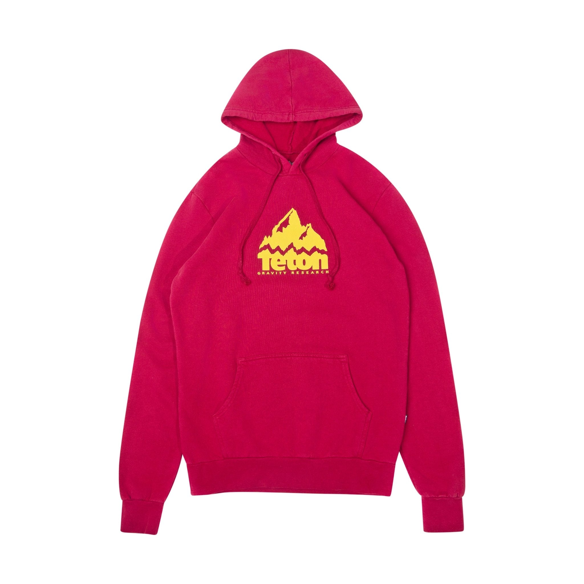 Grand Logo Hoodie 2.0 with the Teton Gravity Rsearch logo on the chest in yellow. #color_maroon