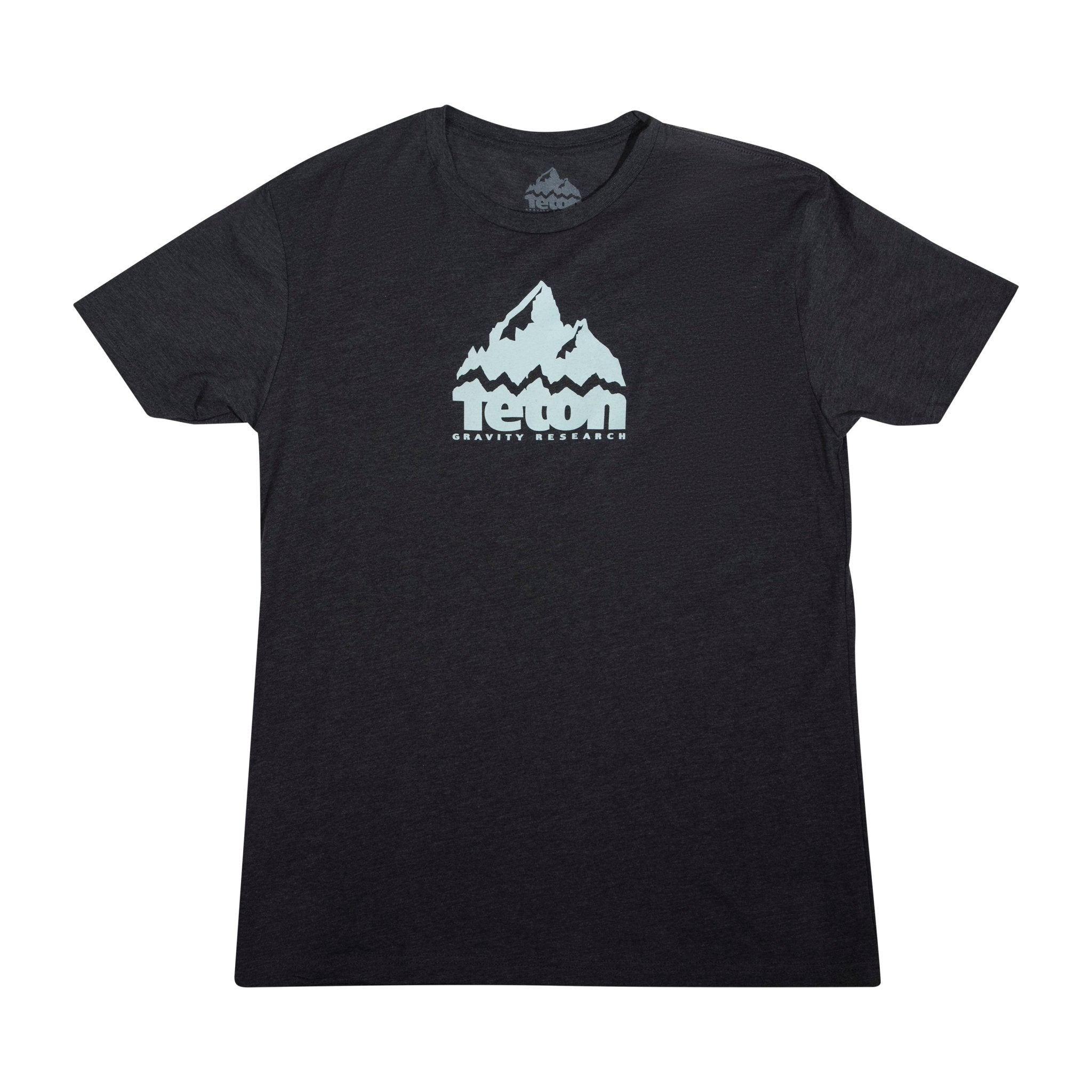 Grand Logo Tee with the Teton Gravity Research logo on the chest in charcoal, logo white