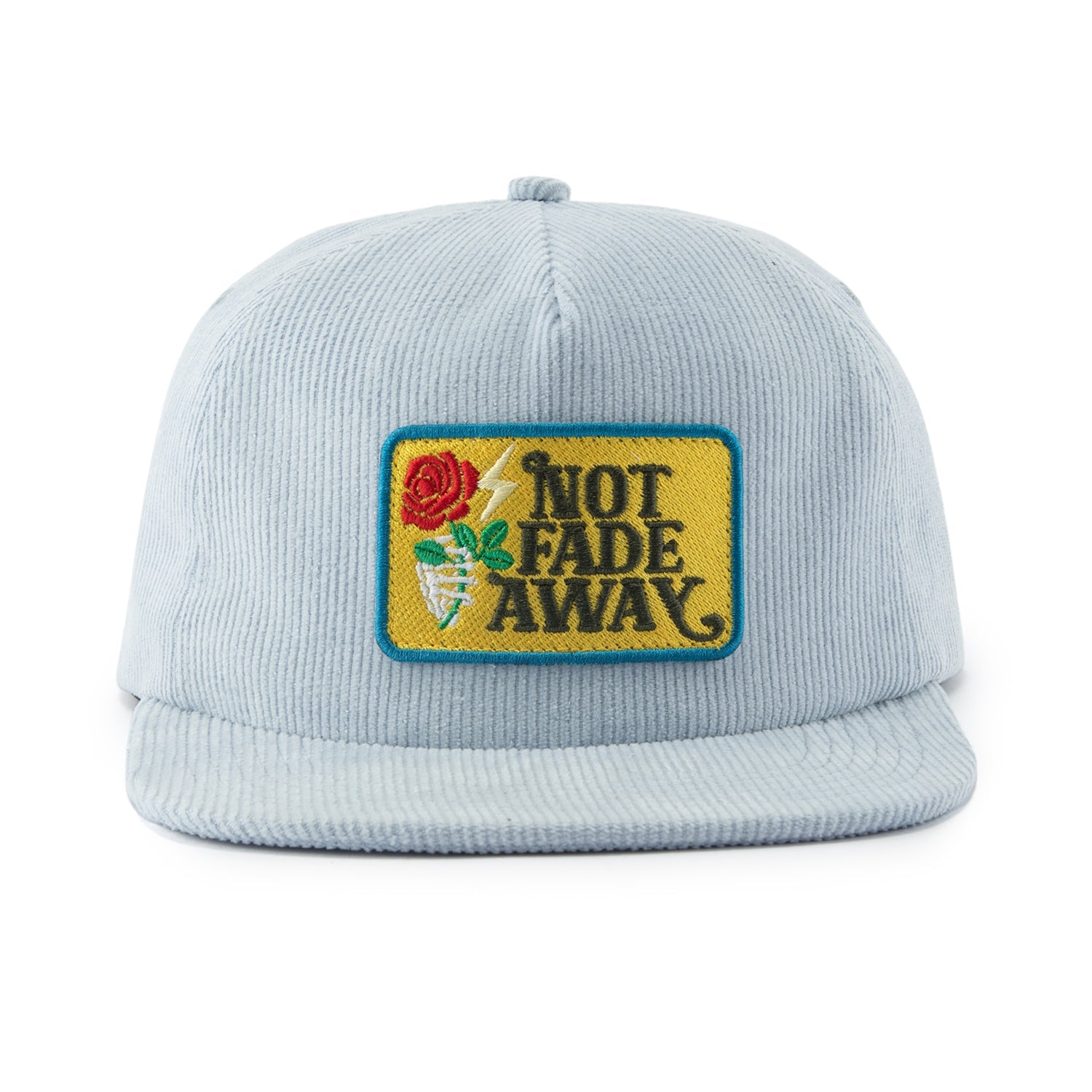 “Not Fade Away” Cord Snapback Hat by Yusuke Komori - Teton Gravity Research #color_baby blue
