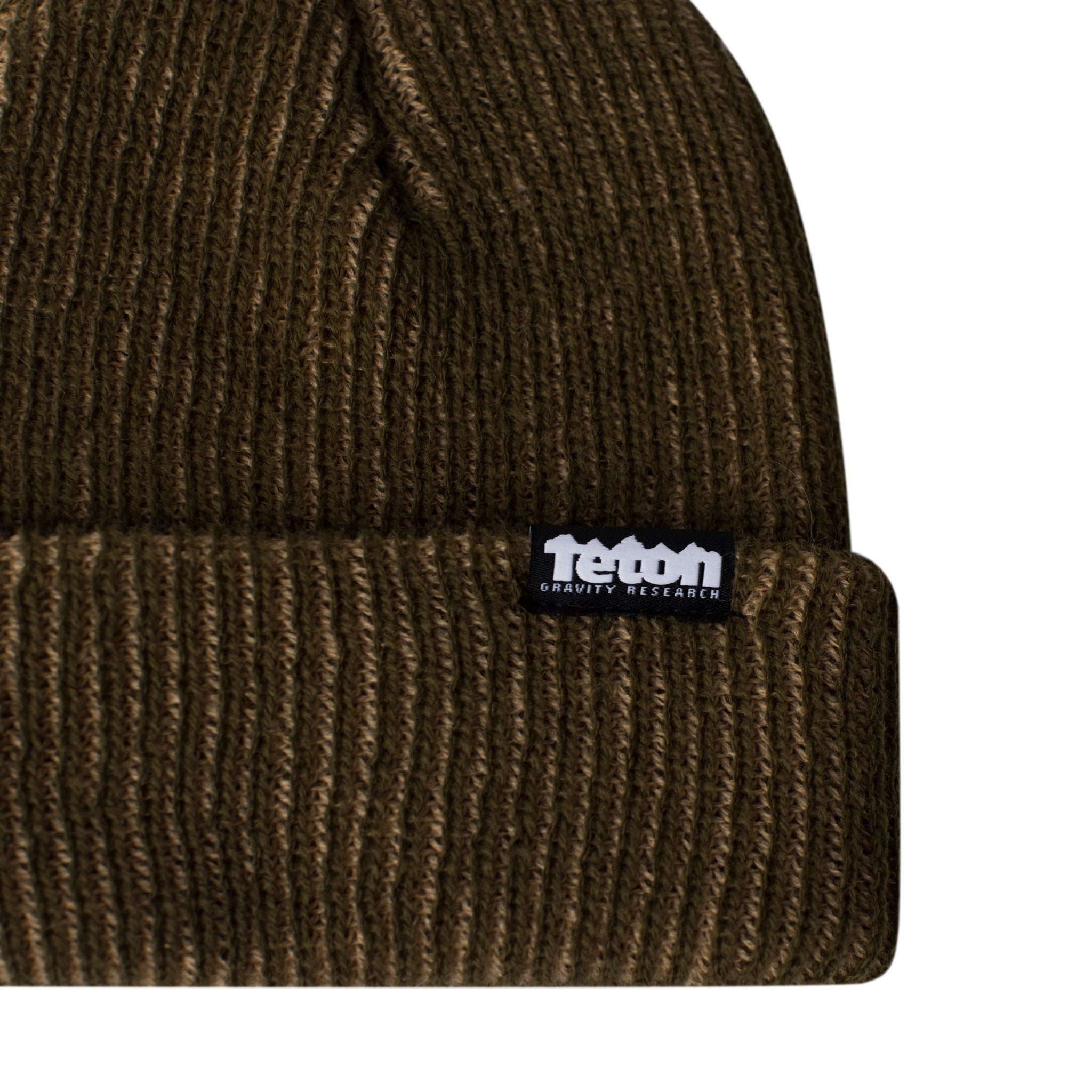 Vertical Stripe Watch Beanie - Teton Gravity Research #color_olive