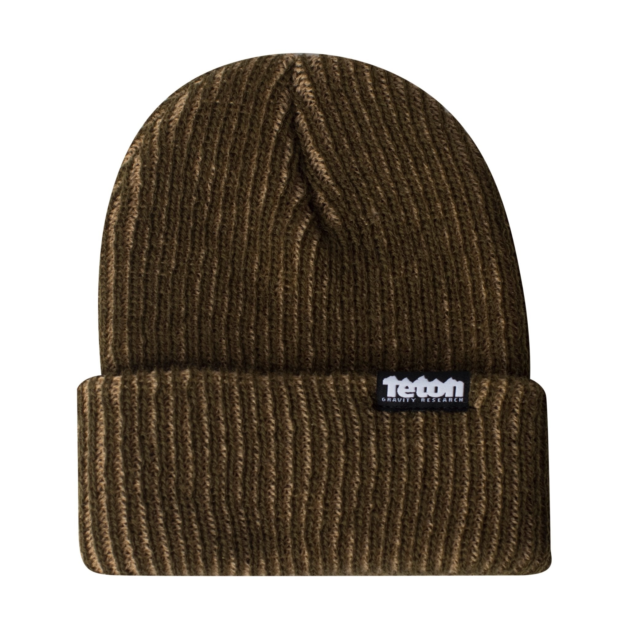 Vertical Stripe Watch Beanie - Teton Gravity Research #color_olive