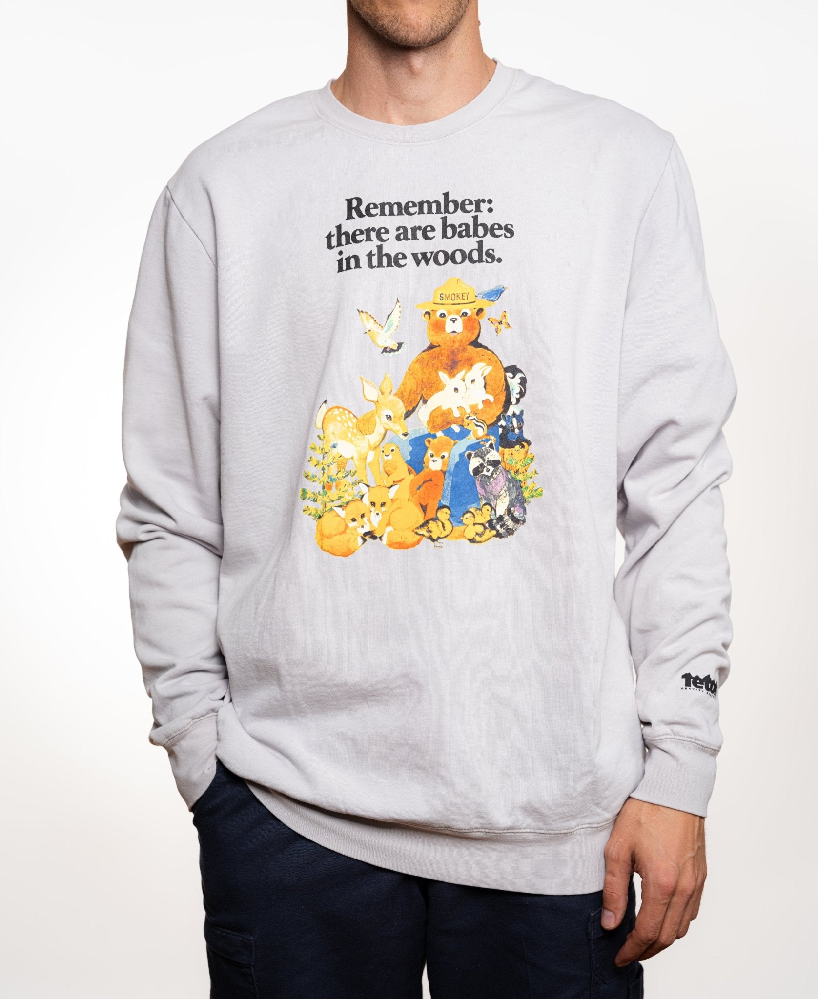 Smokey Bear x TGR Babes in the Woods Crewneck - Teton Gravity Research