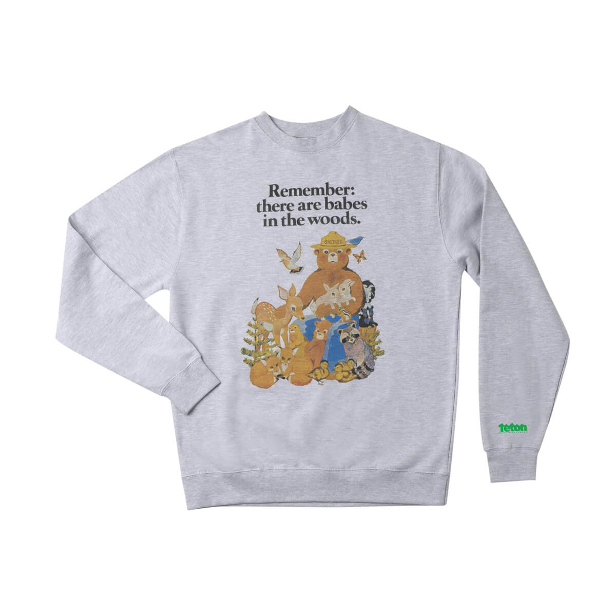 Smokey Bear x TGR "Babes in the Woods" Crewneck - Teton Gravity Research